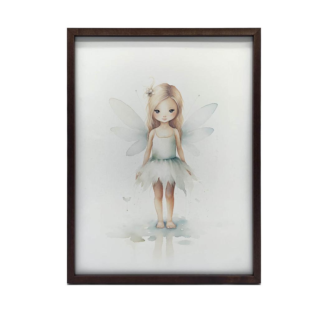 Zielona Wróżka W Krainie Magii Zielona Wróżka W Krainie Magii, 40X50 Cm, Rama Aluminiowa Złota, Papier Matowy 230 Gsm