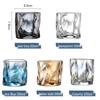 Qianxing Colorful Twisted Whiskey Glass Set