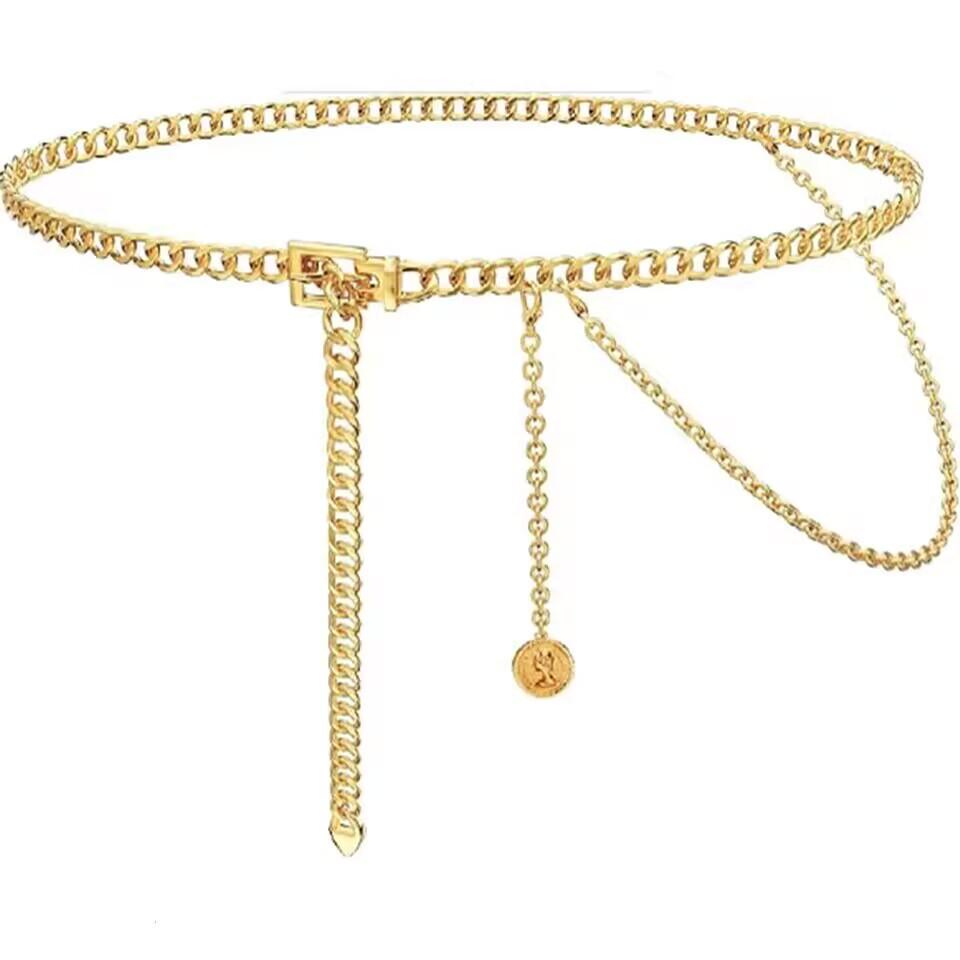 European  American Style Multi-Layered Metal Waist Chain - Women s Fashion Body Accessories