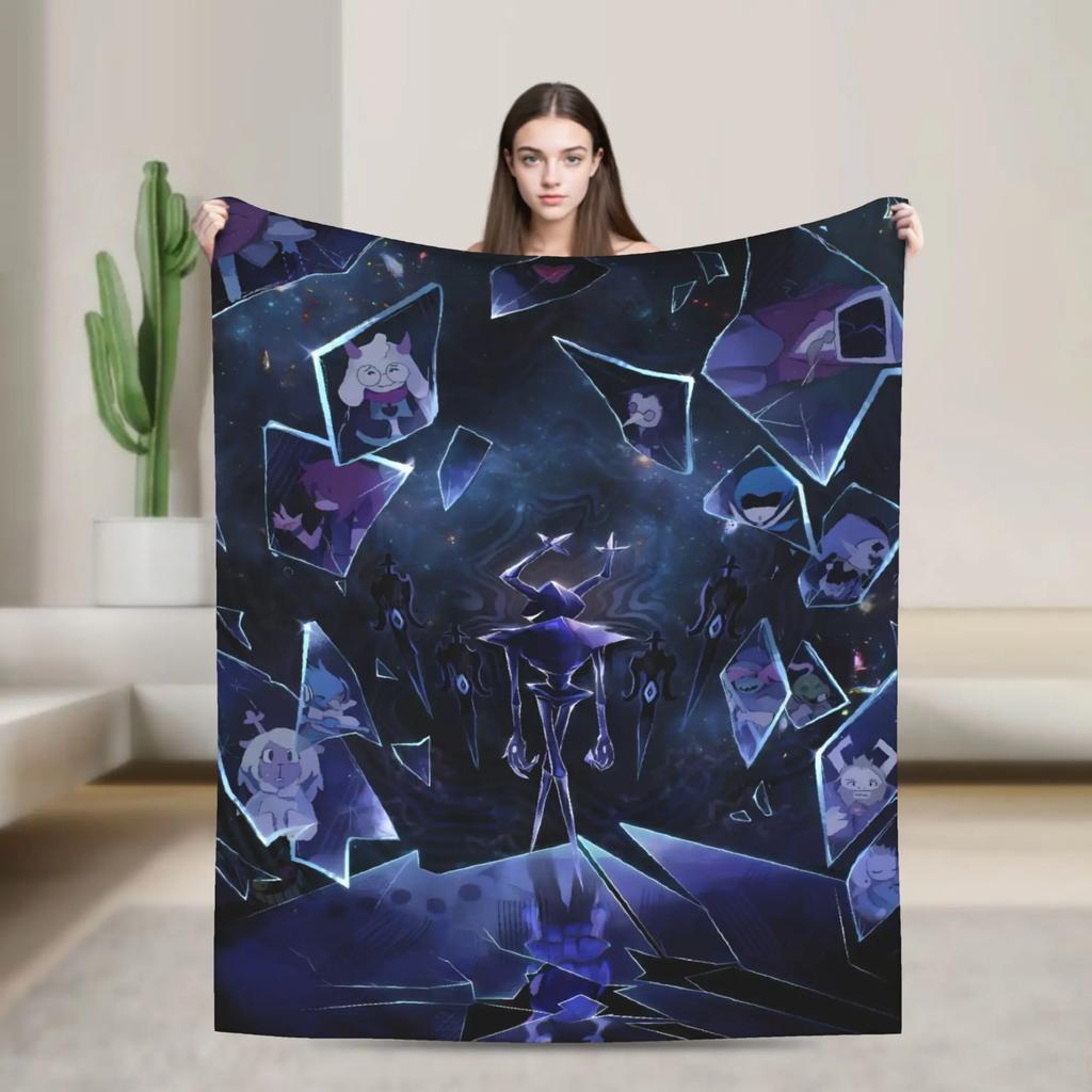 Deltarune Tenna Throw Blanket Soft Flannel Travel Blanket For Living Room Custom Diy Bedspread Perfect Gift Idea