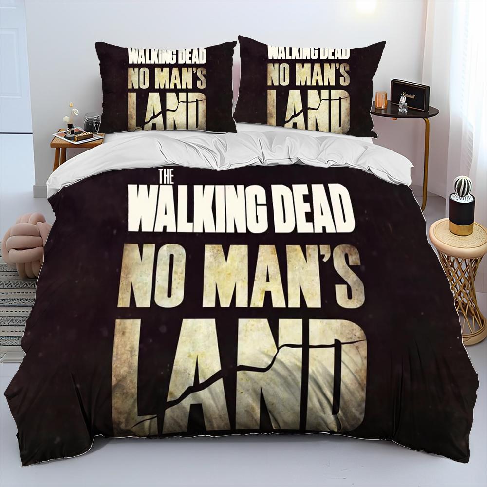 Skräck TV The Walking Dead Lincoln Påslakan Sängkläder Set Påslakan Sängset Täcke Örngott King Queen Storlek Sängkläder Set