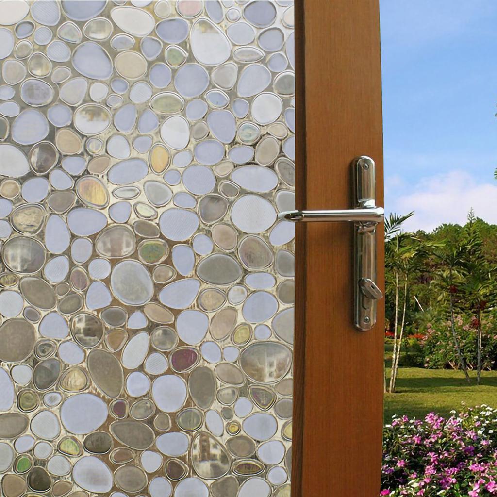 Static Electricity Adhesive Free Window Clings Frosted Shading Sunscreen Window Film for Bathroom