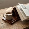 2-in-1 Dreieckiger Holz-Bücherhalter Stabiler freistehender Bücherständer Moderner Lese-Ständer Bett Schreibtisch