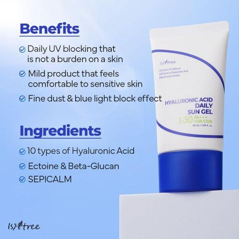 [Isntree] Hyaluronic Acid Daily Sun Gel 50ml (OTC Ver.)