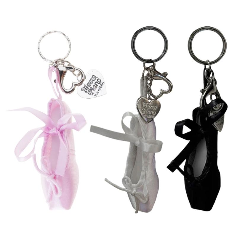 Elegant Dance Shoe Keychain Charm Pendant Ornament Fashion Accessory for Dance Lovers and Craft Enthusiasts Daily Use