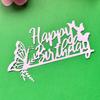 Metal Cutting Dies Butterfly Letter Scrapbooking Decorative Embossing Paper Card