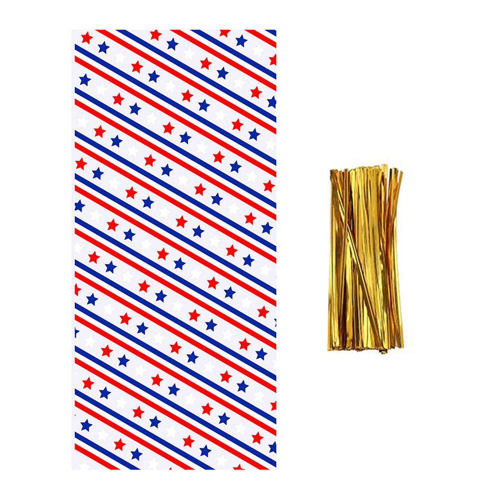 

Supplies Santa Claus Snowman Baking Packaging Cookies Storage Bag Christmas Candy Bags Cellophane StyleD