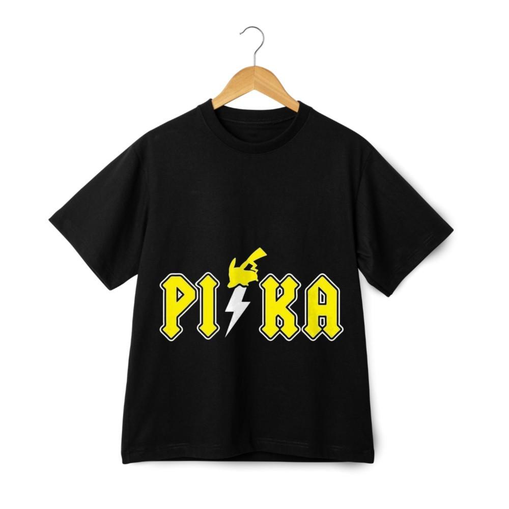 

Pikachu PIKA Bolt Graphic T-Shirt - Pokemon Electric Power Streetwear Tee 4XL