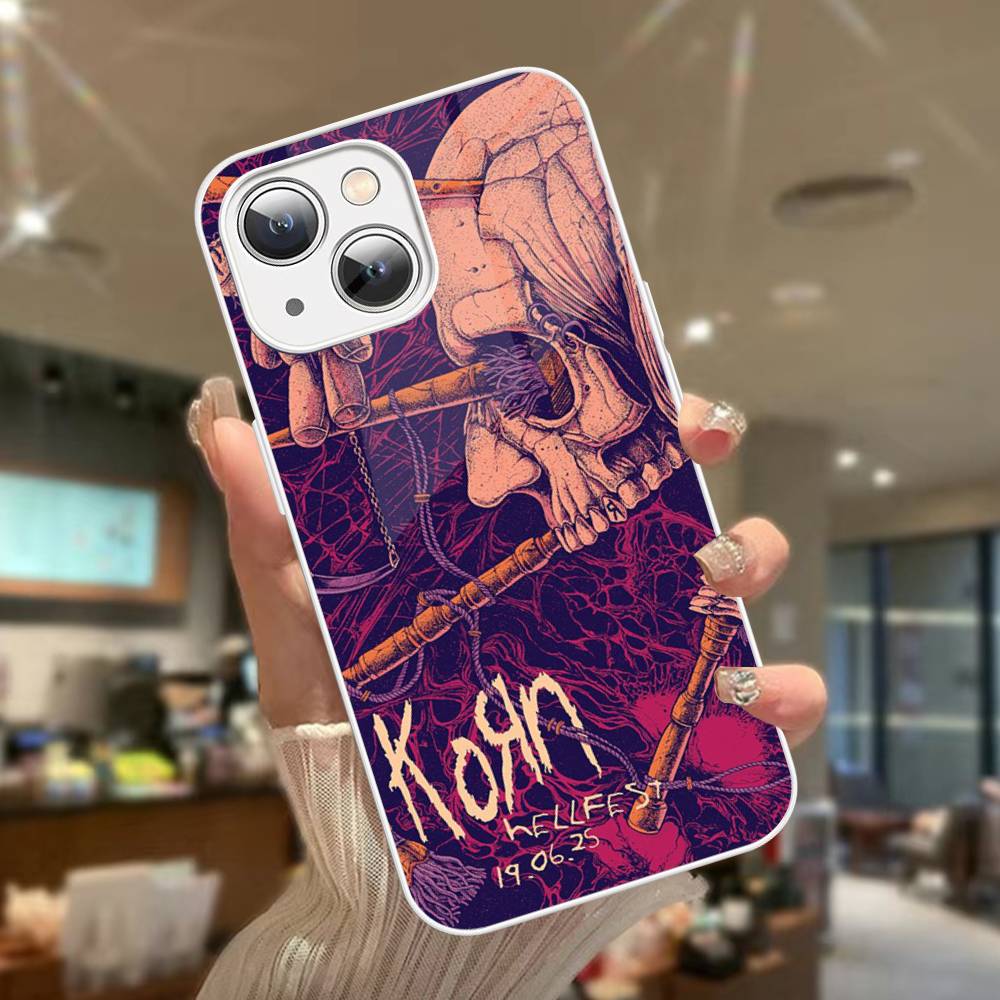 

Nu Metal Korn Band Tempered Glass For Iphone 14 13 12 11 Pro Mini XS MAX 14Plus X XS XR Cover iphone 13