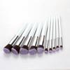 Makeup Brush Set With Artificial Fiber Bristles And Wooden Handles For Professional Artists