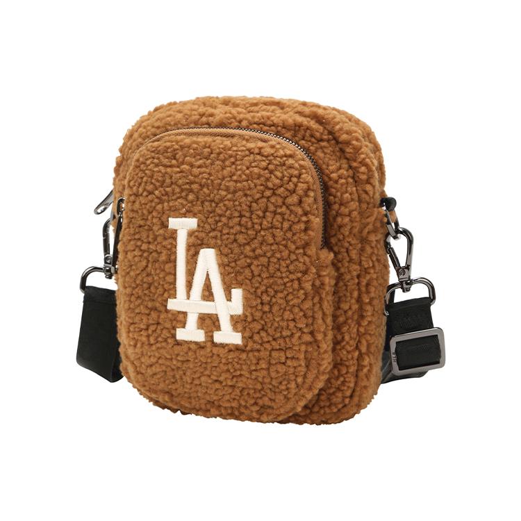 New MLB Polyester Shoulder Bag Crossbody Bag Mini Women's Brown 32BGDF011-07A