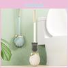 Poignée de Toilette Brosse Plate Longue en Silicone Avec Support Forme Coquillage Nettoyage des Coins Morts Accessoires de Salle de Bain Sans Perçage Ensembles Outils