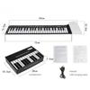 Foldable 49-Key Roll Piano Portable Digital Piano for Beginners and Teaching