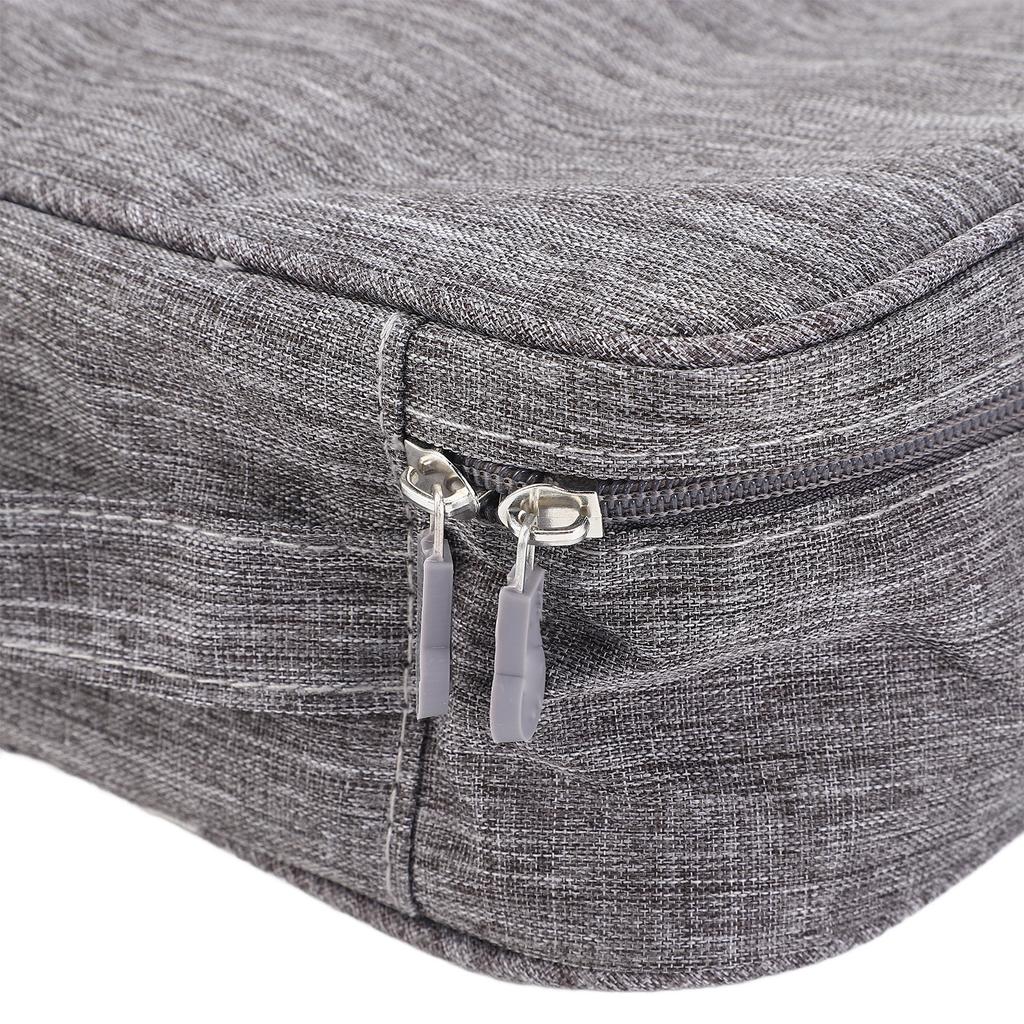 Cable Bag Organizer Travel Multiple Pockets Water Resistant Adjustable Divider Universal Electronic Cord Organizer Case Gray