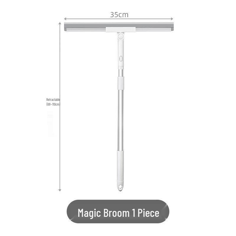 Japanese Dual-Use Silicone Broom & Squeegee Mop for Bathroom & Toilet