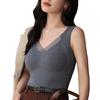 Graphene DE Velvet Heated Vest Elastic Fabric V-Neck Design 3D Seamless Cup Warm Inner Layer Bottoming Tops Autumn Winter Innerwear