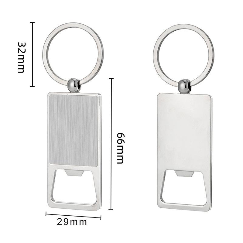 

Creative Custom Laser Logo Name Keyring Practical Printing Activity Bar Ad Key Ring Chain Metal Beer Bottle Opener Keychain Gift Custom-Single-Sided