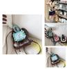 College Student Nylon Mini Backpack With Drawstring Flap For Daily Use