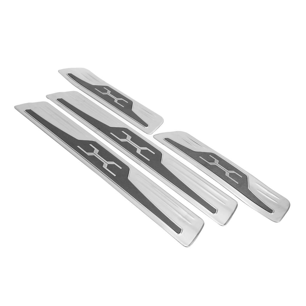 4Pcs Car Door Sill Scuff Molding Cover Trims Protector Fits for Harrier Venza XU80 2020 2021
