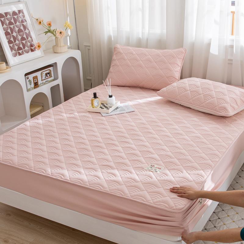 Maternal and Infant Grade Raw Cotton Padded Bed Sheet, Soybean Fiber Embroidered Mattress, and Mattress Cover with Simmons