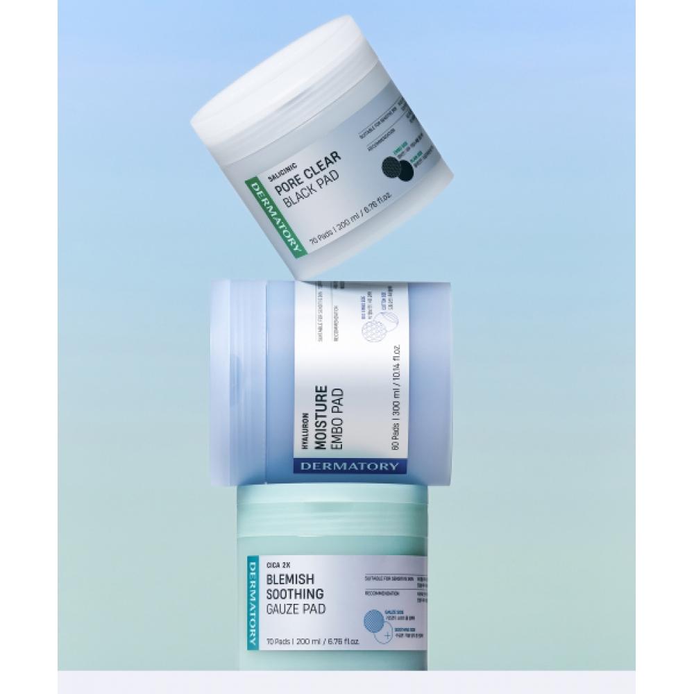 Dermatory [choose 1 Of 3 Types] Dermatory Hyalurone Salicinic Sica Soothing Pad  25ad Cica trace soothing gauze pad