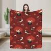 Genshin Impact Diluc Game  Flannel Blankets  Soft Throw Blanket for Outdoor Picnic Novelty Bedspread Sofa Bed Cover