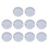 Pack of 10 Silicone Molds Double Hole Pendant Crafting Moulds Round Shape Silicone Texture Perfect for Jewelry Projects