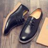 Leather Shoes Men's Spring Breathable Casual Shoes Lace-up Men's Tooling Business Men's Shoes Soft Sole Trendy Work Shoes Driving Shoes