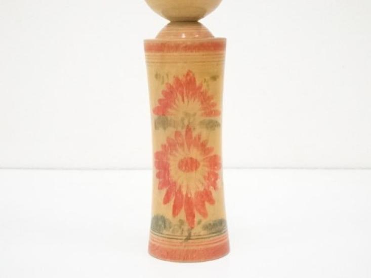 [USED] Kokeshi Doll, Artist-Made, Traditional Japanese Folk Toy, Approx. 21.3cm, Handmade Wooden Doll, Kyodo Gangu, Vintage