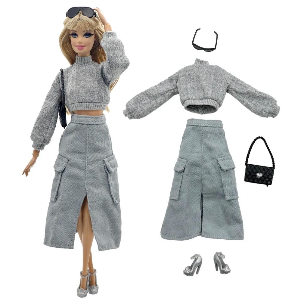 

1 Набор Аксессуаров для Тряпичной Куклы Модная Модель Повседневная Одежда Крутая Одежда+Обувь для Куклы 11,5 Дюймов 30 см Детям или в Подарок на День Рождения 30cm