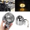 Vintage Motorcycle Headlight Dust Proof Alloy Shell Lamp Bright Motorcycle Headlamp For Bike Riding Night Driving Outdoor