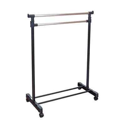 [Exclusivité Amazon.co.jp] Étagère à vêtements verticale Fraise Wahei, 2 niveaux, télescopique, réglable en hauteur, avec fonction de verrouillage, Style Lab AMJ-0717