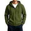 Heren Rits Hoodie Jas met Grote Zakken Kleur Casual
