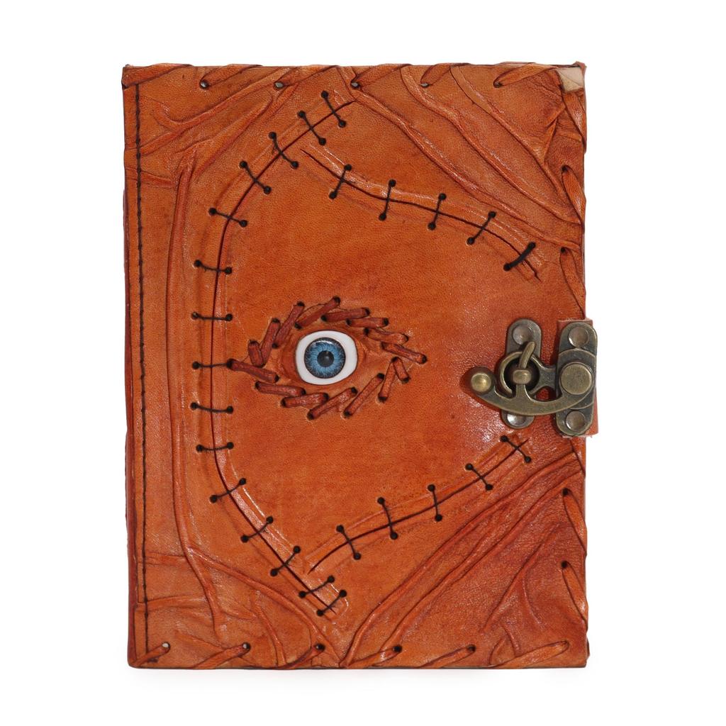 Leather Journal Evil Eye 160 Pages 20x15cm