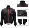 Windproof Cycling Sports Jacket Up To -10C Size L - Black