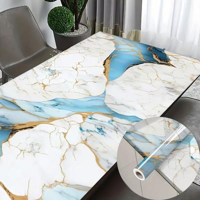 Marble Colored PVC Sticker Kitchen Waterproof and Oil Resistant Living Room Decorative Wallpaper