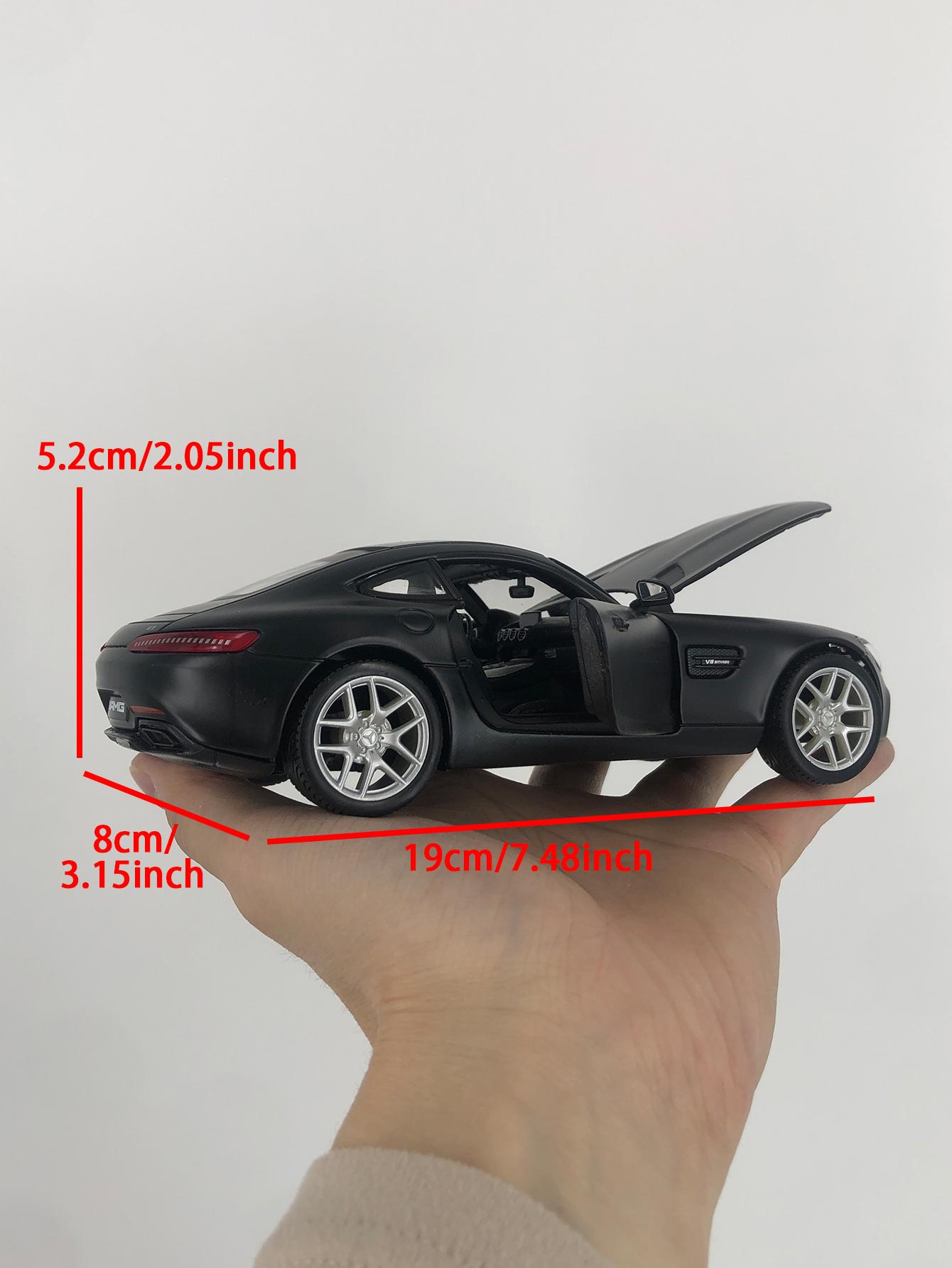 

Maisto 1:24 Mercedes Benz AMG GT car model, zinc alloy metal decoration, collectible gift car чёрный