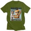 Italian Brainrot Ballerina Cappuccina T Shirt Men Women Tshirt Streetwear Casual Graphic Tee 100 Cotton Slim Fit Clothing