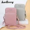 Shoulder Bag Mobile Phone Bag with Shoulder Strap Women Blue Blue