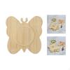 Wooden Bead Pendant Tray Nordic Countertop Butterfly Shaped Store Shop Holder Stand Gifts Show
