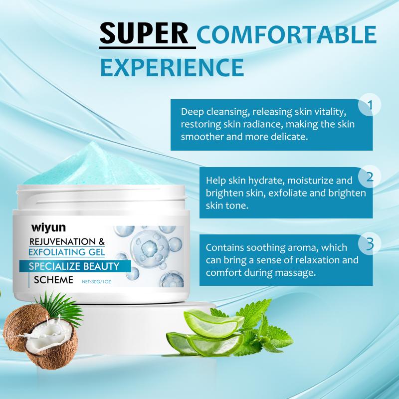 Exfoliating Scrub Gel Facial Body Skin Scrub Exfoliating Scrub Lotion Cleansing Gel one size