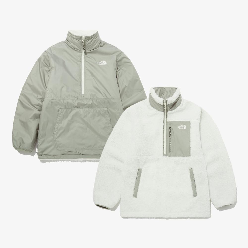 

Двусторонний флисовый анорак зеленого цвета THE NORTH FACE NJ4FP56B Play