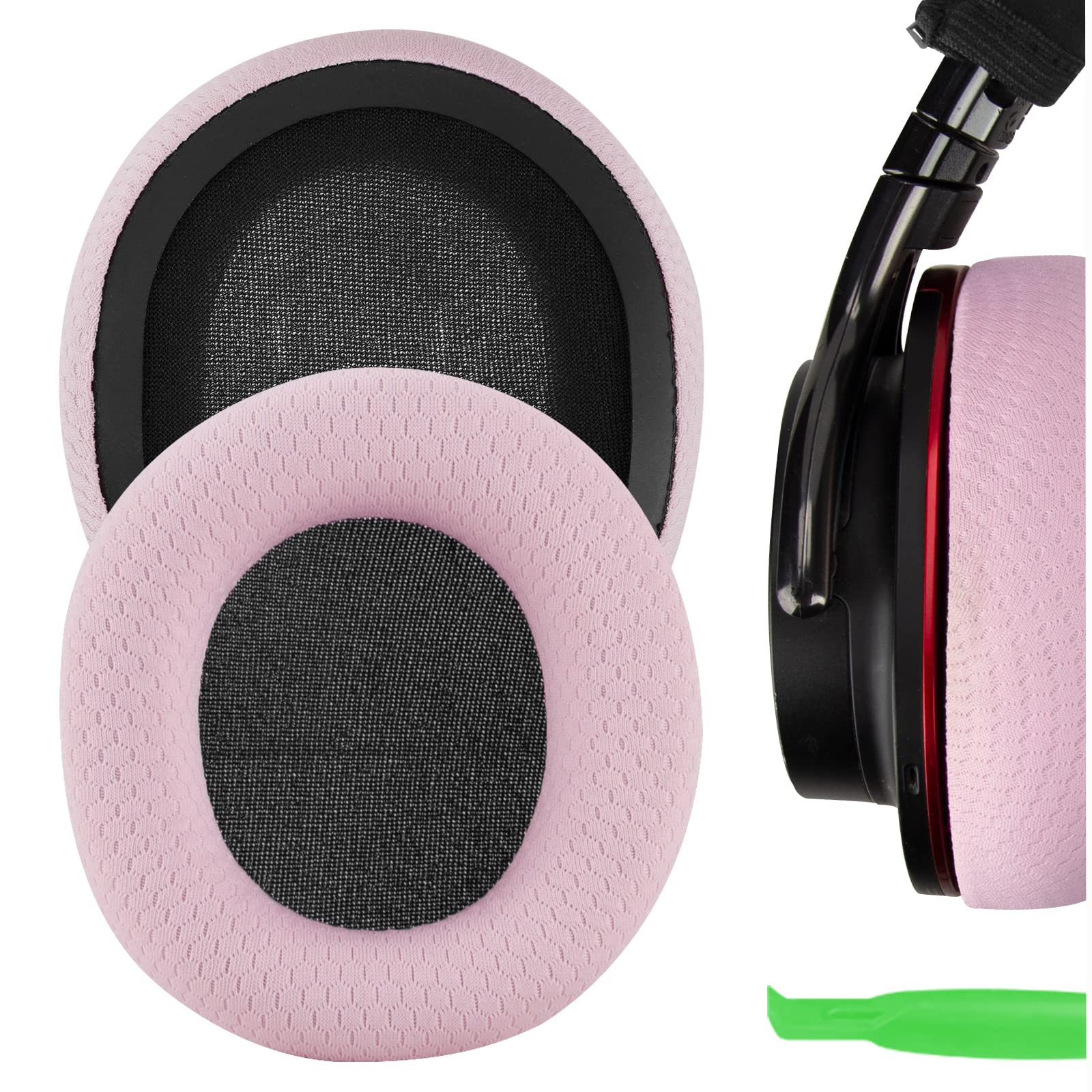 

Geekria Ear Pads NOVA Compatible Pads Compatible with Sony Headphones Pads Cups MDR-1ABT, MDR-1RBT, MDR-1RNC Ear/Ear (Mesh Fabric/Pink)