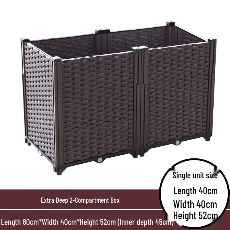 

Outdoor Extra Deep Double Planter Box