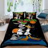 Ensemble couette et taie d'oreiller classique sur le thème du film de science-fiction Space Jam, imprimé en 3D, ensemble de literie pour enfants, décoration de chambre peut être personnalisé