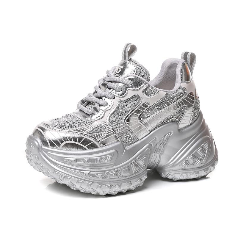 SJN9131-63 Women's Thick-Soled Height-Boosting Sneakers - Fall 2024 Casual Sports Shoes