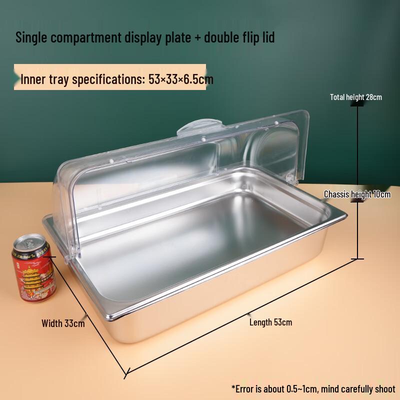 Chengzhi Stainless Steel Multi-Compartment Seasoning & Display Tray