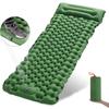 Outdoor Camping Inflatable Mattress Sleeping Pad With Pillows Ultralight Air Mat Built In Inflator Pump Hiking Equipment