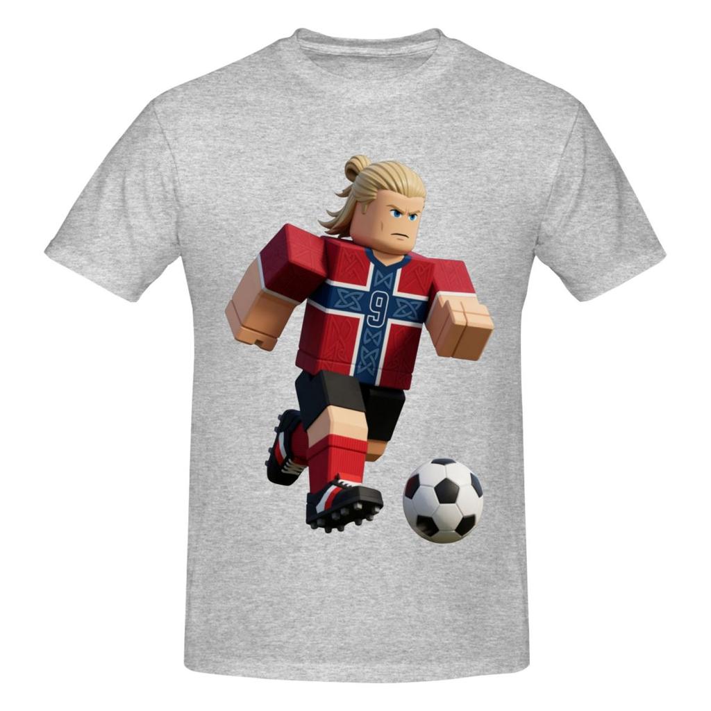 Erling Haaland Funny Design Printed Tshirt Unisex Women Short Sleeve Cotton Tshirt Unisexs Tshirts Summer New Unisexs Clothing
