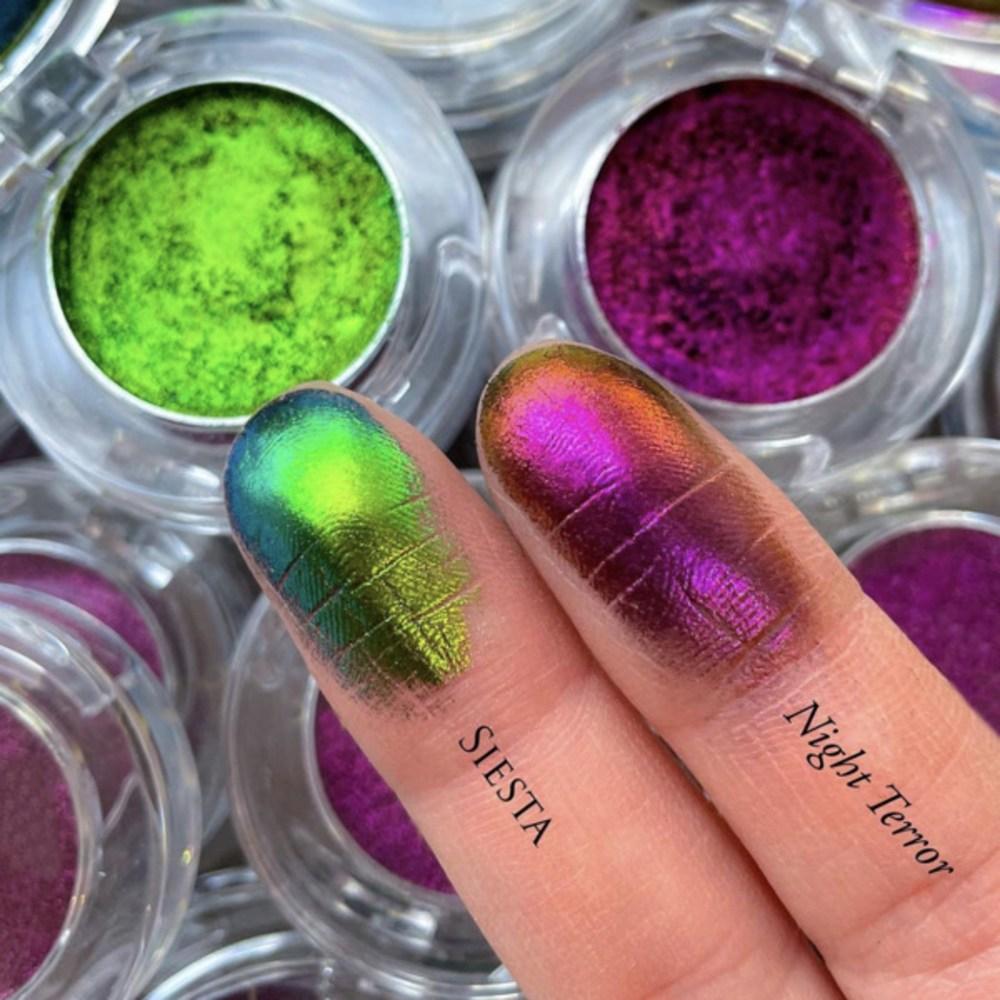 Multi Chrome Chameleon Eyeshadow Metallic Shiny Eyeshadow Palette Powder Pigment Professional Eye Makeup Party Cosmetics
